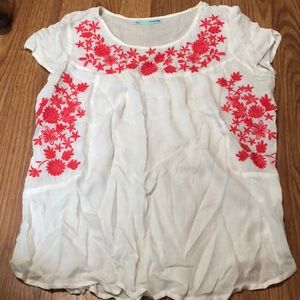 Embroidered top